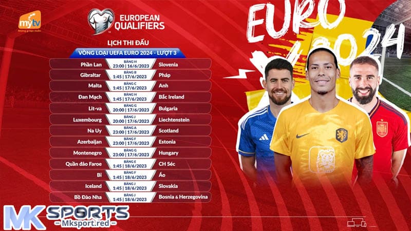 Tham dự Euro năm nay có những đội bóng nào